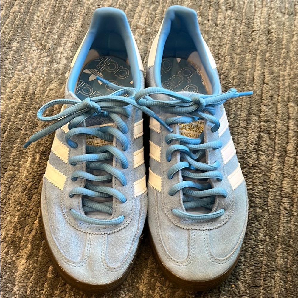 adidas Light Blue and White Sneakers